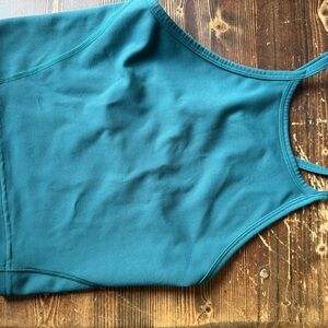 Lululemon Athletica Wunder Train cross back Blue Fitted Sleeveless Tank Top